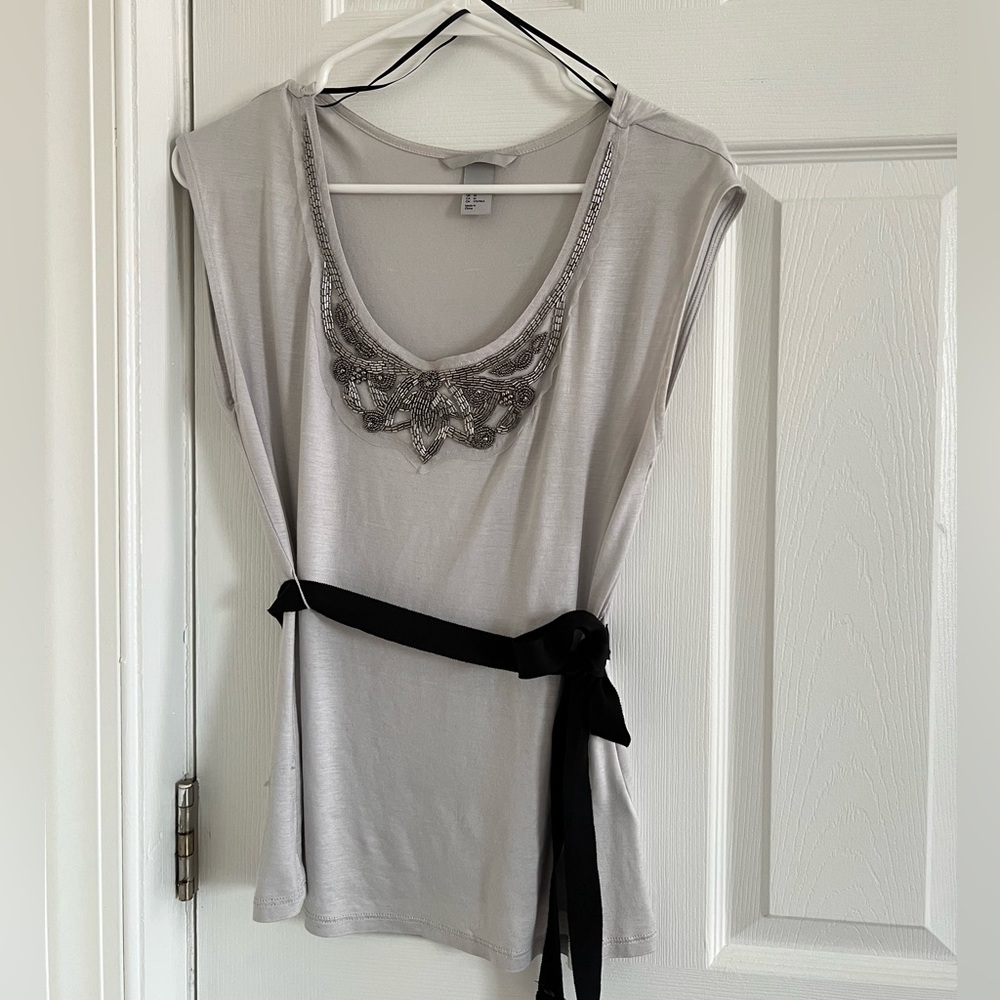 H&M beaded blouse